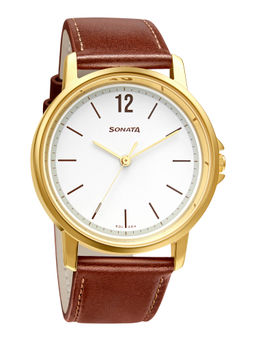 Sonata - Essential 77083YL02W Analog Watch for Men