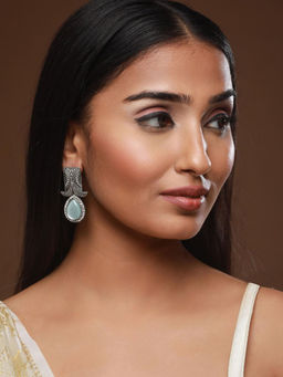 Aatmana - Oxidised Tear Drop Earrings