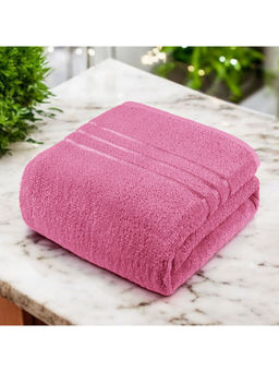 Story@Home - Pink 450 Gsm Bath Towel (XL)