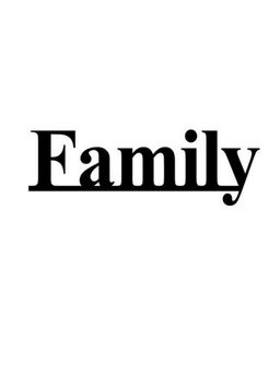 eCraftIndia - "Family" Black Engineered Wood Wall Art Cut out, Ready to Hang Home Decor