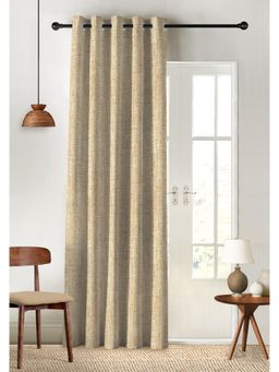 NEFERTITI HOME - Textura Digital Printed Mustard Blackout Curtain