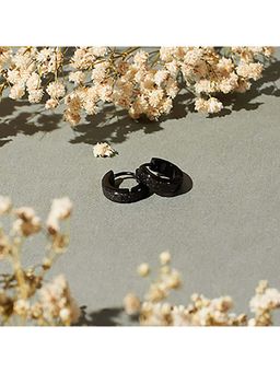 Salty Alpha - Modern You Black Earrings