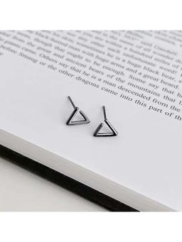 Salty Alpha - Obtuse Black Stud Earrings