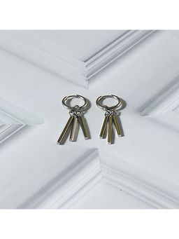 Salty Alpha - Stark Silver Long Earrings