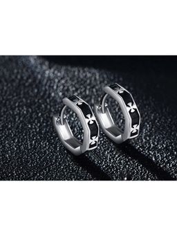 Salty Alpha - Subtle Black Hoop Earrings