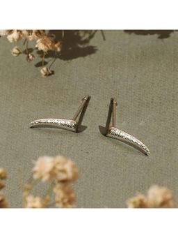 Salty Alpha - Iris Silver Stud Earrings