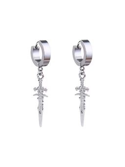 Salty Alpha - Bold Bison Silver Hoop Earrings