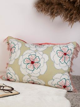The Wishing Chair - Alice Hand Embroidered Cushion Cover- Mint Green