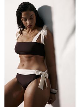 H&M - Women Brown Cheeky Bikini Bottom
