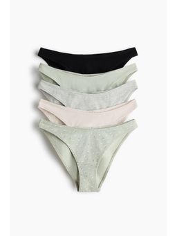 H&M - Women Multi-Color 5-Pack Cotton Briefs