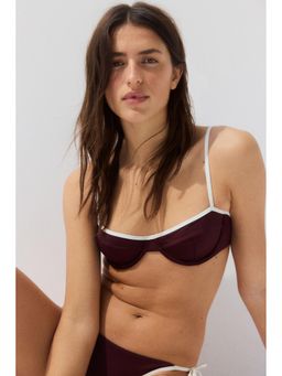 H&M - Women Purple Balconette Bikini Top