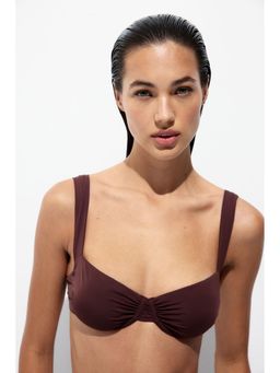 H&M - Women Brown Balconette Bikini Top