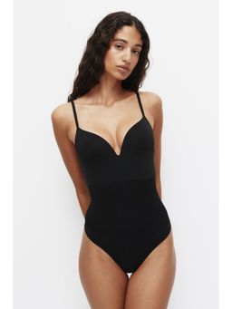 H&M - Women Black Seamless Light Shape Body