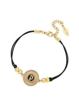 Police - Luck Gp W Crystal, Black White Double cord Bracelets For Women