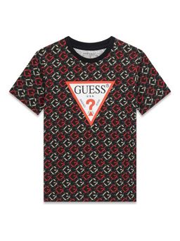 Guess - Boys Multi-Color Cotton Printed T-shirt