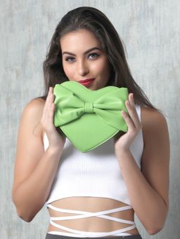 Odette - The Very Stylish Pop Out Green Clutch Bag