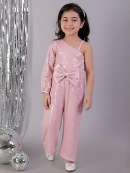 Lil Drama - Razzle Dazzle Girls Pink Party Junpsuit