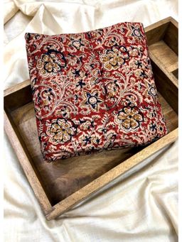 Palash - Kalamkari Fabric Printed Running Dress Material - Red