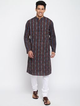 Fabindia - Multi Cotton Printed Long Kurta