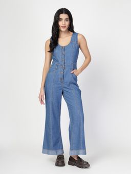 COSMIC TRIO - Blue Denim Jumpsuit