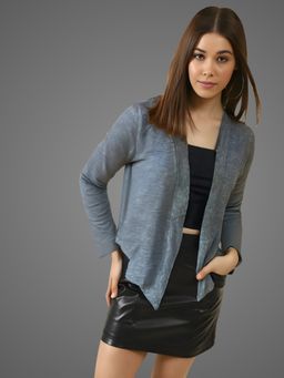 Sera - Grey Stylish Open Front Shrug
