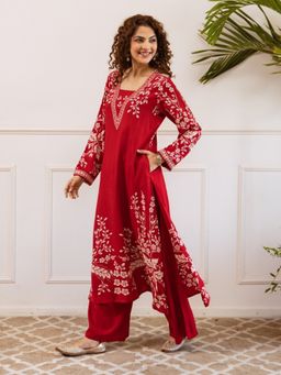 Autumnlane - Bakul Paprika Digital Printed Kurta and Pant (Set of 2)