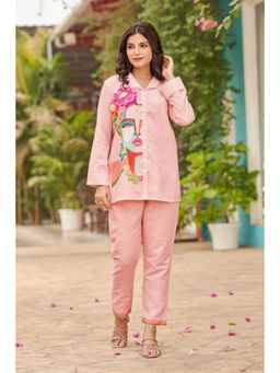 Autumnlane - Iyana Softpink Printed Co-Ord (Set of 2)