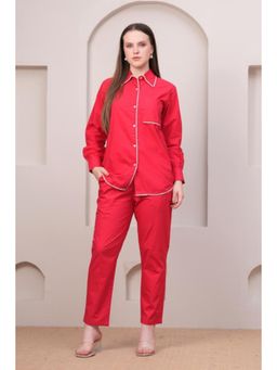 Autumnlane - Jayti Scarlet Cotton Co-Ord (Set of 2)