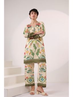 Autumnlane - Kara Pickle Cotton Printed Co-Ord (Set of 2)