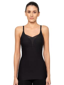 Triumph - Women 4D Foam Padded Seamless Shape Smart Bra-Shirt Camisole - Black