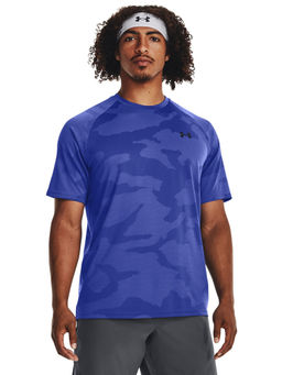 Under Armour - UA Velocity Jaccard Camouflage Short Sleeve Blue T-Shirt