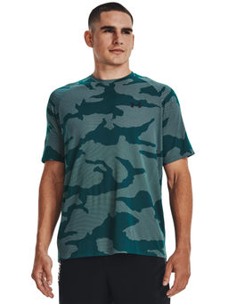 Under Armour - UA Velocity Jaccard Camouflage Short Sleeve Green T-Shirt