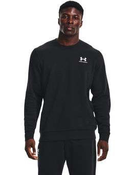 Under Armour - UA Essential Fleece Black Crew Neck Sweatshirts