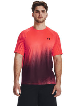 Under Armour - UA Techa, Reflective Short Sleeve Red T-Shirt