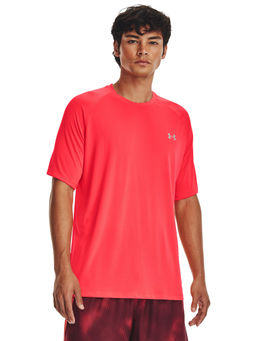 Under Armour - UA Techa, Reflective Short Sleeve Red T-Shirt