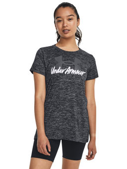Under Armour - UA W Tech Twist Graphic Black Short Sleeve T-Shirt