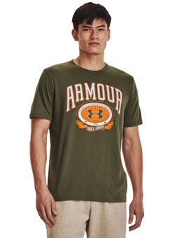 Under Armour - UA Collegiate Crest Short Sleeve Green T-Shirt