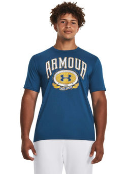 Under Armour - UA Collegiate Crest Short Sleeve Blue T-Shirt
