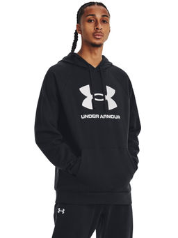 Under Armour - UA Rival Fleece Logo Black Hoodie