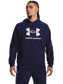 Under Armour - UA Rival Fleece Logo Blue Hoodie