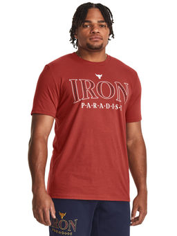 Under Armour - UA Project Rock Paradise Short Sleeve Red T-Shirt