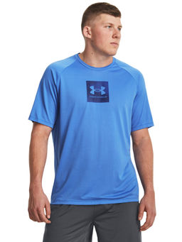 Under Armour - UA Techa, Print Fill Short Sleeve Blue T-Shirt