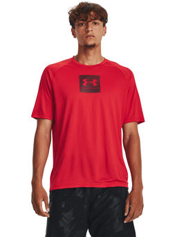 Under Armour - UA Techa, Print Fill Short Sleeve Red T-Shirt