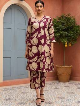 Gahan - Floral Printed Kurta with Pant