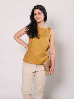Saltpetre - Women Modal Mustard Shell Top