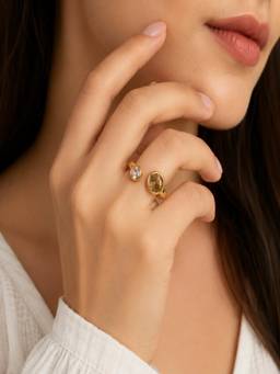 ABHUSHANAM - Eclipse Duo Prism Ring