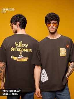 The Souled Store - Official The Beatles Yellow Submarine Men Oversized T-Shirt
