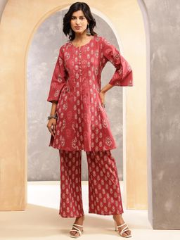 Aravalii - Terra cotta Bloom Kurta Set