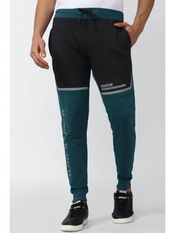 Peter England - Men Blue Print Casual Track Pants