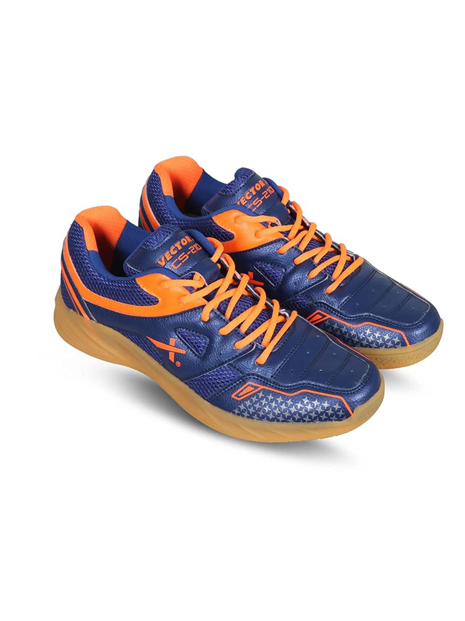 Buy Vector X Cs-2100 Court Shoes for Men (blue-orange) Online